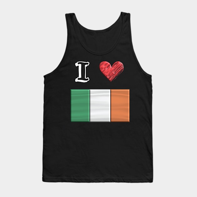 I love Flag from Ireland Tank Top by JG0815Designs